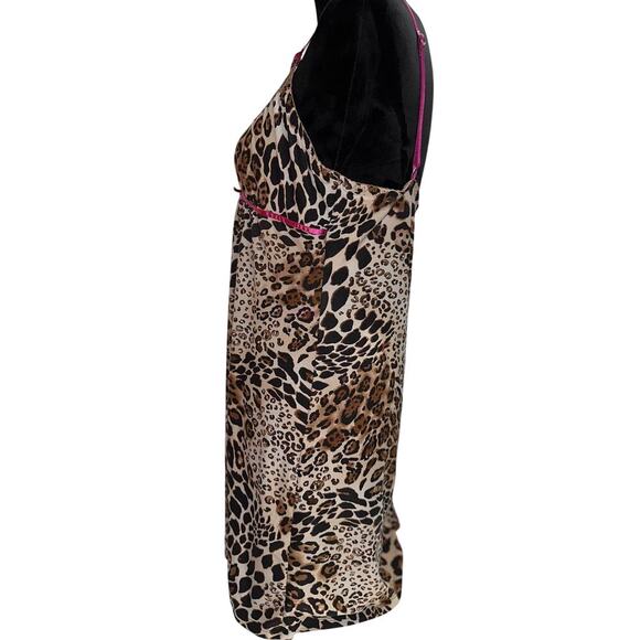 Linea Donatella Women’s Baby Doll Night Gown Small Animal Print Sexy Romantic - Picture 3 of 8